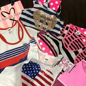 Bundle of 4 VS PINK tanks tops